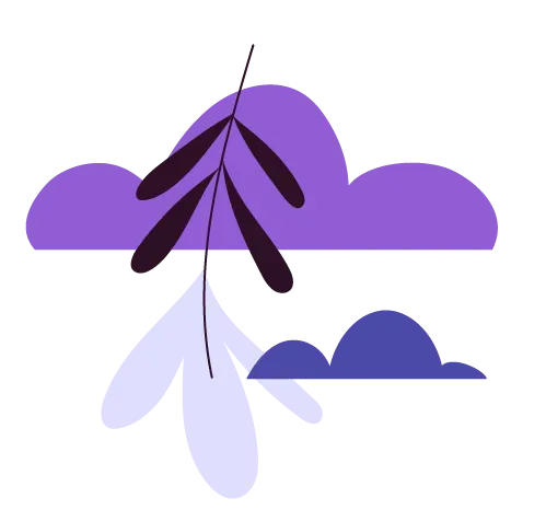 Fleur et nuages